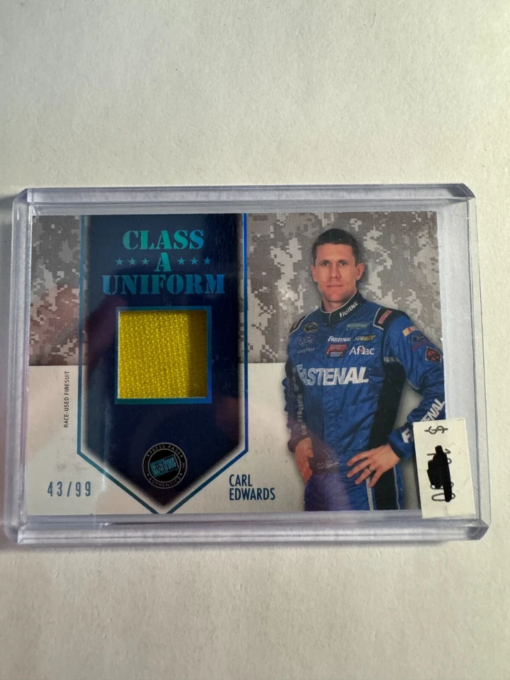 K188,021 - 2014 Press Pass American Thunder Uniforms Blue #CAUCE Carl Edwards/99 - Image 1 of 1
