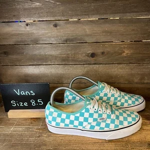 Womens Vans Era Checkerboard Blue Skateboarding Sneakers Shoes Size 7M 8.5W GUC - Picture 1 of 6