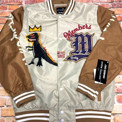 Jean Michel Basquiat x Members Only Baseball Jacket Mona Lisa Size XL - Image 1 of 4