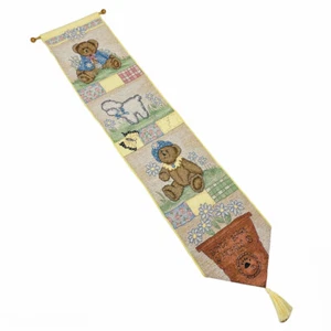 Boyds Bears Daisy Fields Lamb Butterfly Nursery Tapestry Wall Hanging Bellpull - Picture 1 of 1
