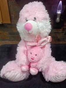 Walgreens Large Pink Easter Bunny With Baby 23" - Picture 1 of 7