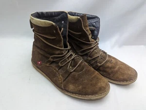 Oliberte Birara Botines Marrón Para Mujer Talla 10 Pulgadas Gamuza Punta Redonda Con Cordones - Imagen 1 de 8