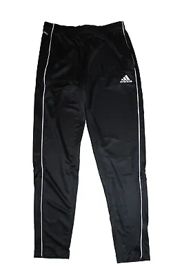 Pantaloni Da Jogging Uomo Adidas Core 18 Nero Bianco Tutte Le Taglie Nuovi • 29.99€