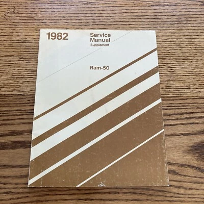 Suplemento manual de servicio Ram-50 1982, reparación de camioneta pequeña Foto 1 de 4