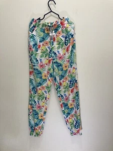H&M Girls Pants Size 8-9Y Floral - Picture 1 of 22