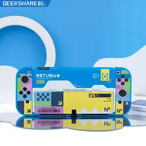 GeekShare Anti-Scratch Protective Case for Nintendo Switch OLED Blue Contrast - Picture 1 of 11