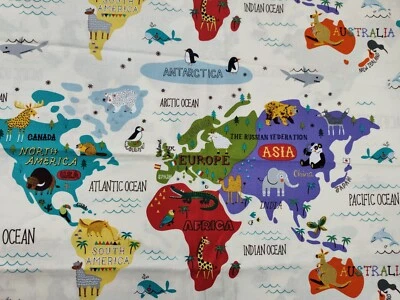 1 Yd Hello World By Abi Hall Moda Fabrics Woven Cotton Fabric - Image 1 of 4