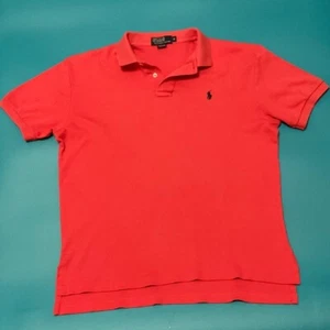 Polo Ralph Lauren Polo Shirt Classic Fit Short Sleeve Casual Salmon Medium - Picture 1 of 8