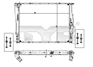 TYC Radiator For BMW X1 Z4 E81 E82 E84 E87 E88 E89 E90 E91 E92 E93 7562079 - Picture 1 of 1