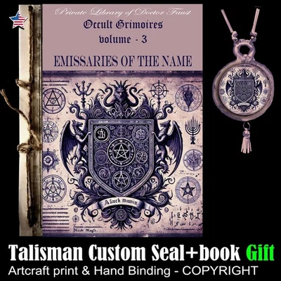 Antique Book Sacred Occultism Kabalistic Magic Grimoire Magick Occult Kabbalah - Image 1 of 4