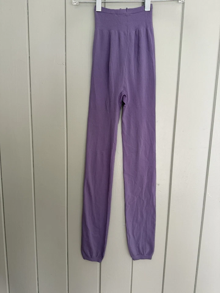 Medias Gudrun Sjoden L Grandes Púrpura Sin Pies Boho Arte para Usar Foto 1 de 4