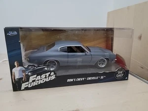COCHE FUNDIDO A PRESIÓN A ESCALA 1/24 JADA TOYS FAST & FURIOUS DOM'S CHEVY CHEVELLE SS EN CAJA - Imagen 1 de 10