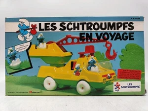 Smurf Culbuto Truck Vintage Smurf Peyo CEJI GRU Antenna2 Figure - Picture 1 of 7