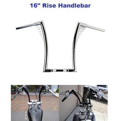 16" Rise Ape Hangers Handlebar For Honda Shadow Aero VT750C VT750CA - Image 1 of 4