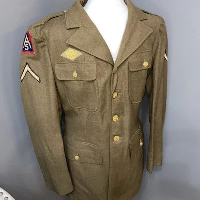 VTG Original WW2 US 5th Army dress Uniform Tunic Jacket, Pants SET - Image 1 of 4