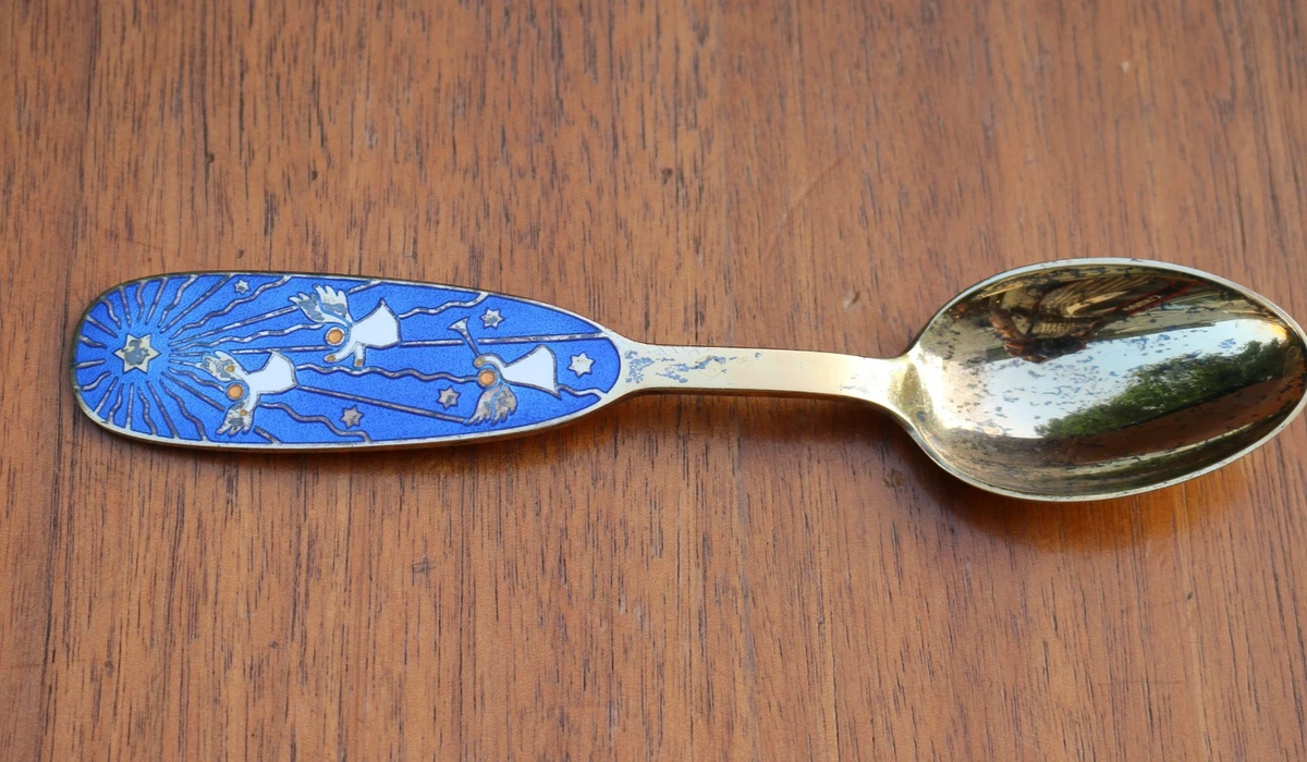 Danmark Spoon In Antique Us Sterling Silver Souvenir Spoons for