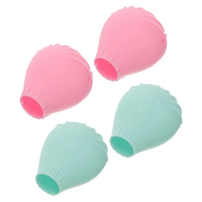  4pcs Silicone Makeup Brush Covers Cosmetic Organizer Case Travel Makeup Brush - Image 1 of 4