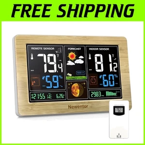 Large LCD Screen Weather Station Temperature Monitor - Picture 1 of 7