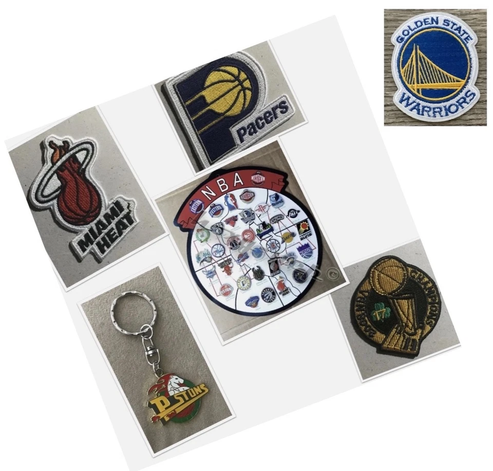 NBA All Team badges pins 33 Pcs/Miami/Indiana/NBA Final Embroidered Patch-Iron o - Image 1 of 1