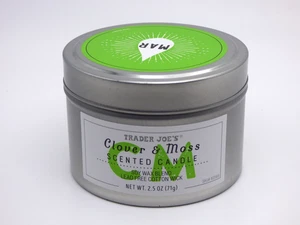Trader Joe's - Scented Candle of the Month - Clover & Moss - Soy Wax Blend - Picture 1 of 4