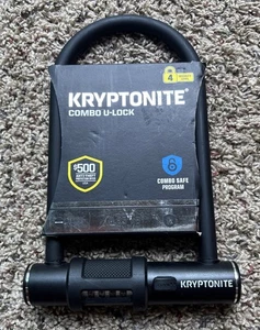 Kryptonite 4.25" x 8" Combo U-Lock NEW Bicycle Bike Lock - Picture 1 of 6