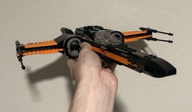 LEGO Star Wars Poe's X-Wing Fighter 75102 Complete Set Black Orange Poe Dameron