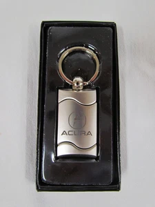 Llavero y llavero ACURA plateado metálico rectangular llavero en caja nombre del distribuidor - Imagen 1 de 4