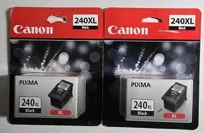 2 cartuchos de tinta preta Canon PG-240XL  - Imagem 1 de 4