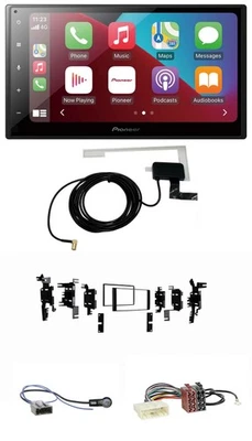 Pioneer USB Bluetooth DAB MP3 2DIN Autoradio für Nissan Micra 2013-2017 schwarz - Bild 1 von 4