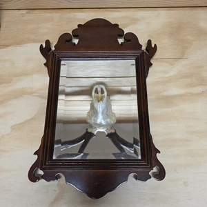 Vintage Wall Mirror Beveled The Bombay Company Chippendale Mahogany 12 x18 - Picture 1 of 10