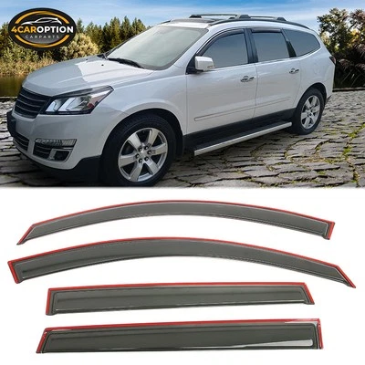 In-Channel Window Visor Fits 09-17 Chevrolet Traverse Rain Guard Shade - Image 1 of 3