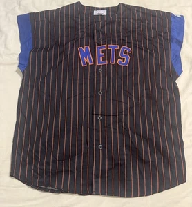NEW YORK METS STARTER JERSEY ÄRMELLOS GEKNÖPFT ERWACHSENE GRÖSSE 2XL - Bild 1 von 8