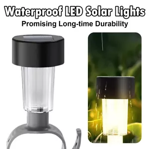 Solar Led Lamp Pool Lights Daylight Sensor Powered 3000k 6000k Exterior Garden - Picture 1 of 11