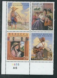 Scott  #2785/88... 29 Cent.... Classic Books... Plate Block - Picture 1 of 1
