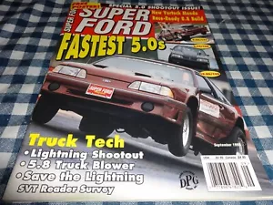 SUPER FORD MAGAZINE SEPTEMBER 1995 FASTEST 5.0 - Picture 1 of 1
