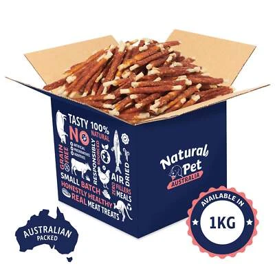 Chicken Jerky Wrapped Rawhide Twist Stick, Dog Treat Natural Long Lasting Chews - image 1 of 4