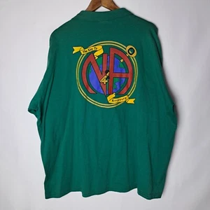 Vintage Narcotics Anonymous Polo Shirt Mens 2XL XXL Green S/S NA Hanes 2000 Y2K - Picture 1 of 19