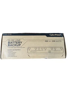 CyberPower SL700U Standby UPS System, 700VA/370W, 8 Outlets, Slim Profile - Picture 1 of 5