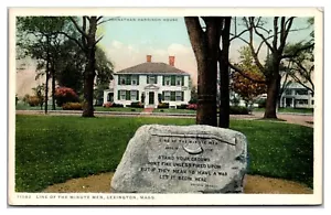 Johnathan Harris House Line Of The Minute Men Lexington MA Historical Marker - Bild 1 von 2