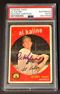 1959 Topps #360 Signed Auto Al Kaline HOF Detroit Tigers PSA/DNA Authenticated - Picture 1 of 3
