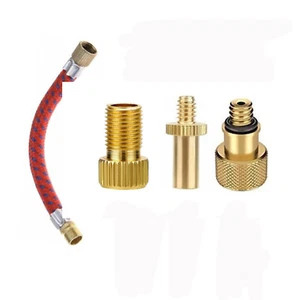 4PCS Bicycle Valve Adapter Schrader French SV Dunlop DV Sclaverand AV Car Valve - Picture 1 of 9
