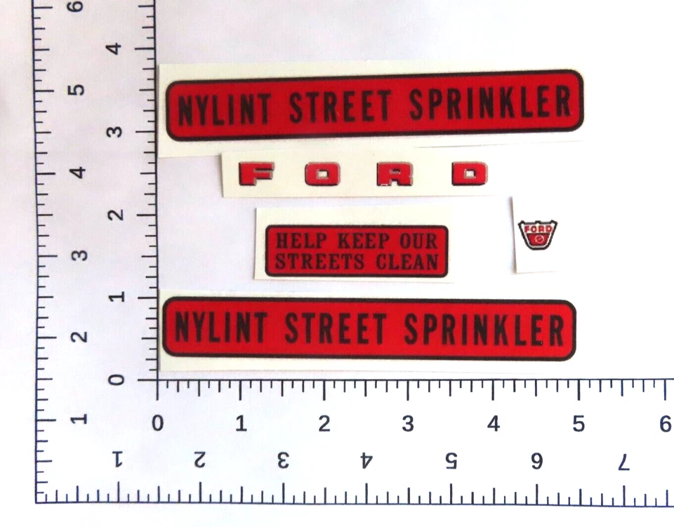 Juego de calcomanías de tobogán de agua para camión Nylint Sprinkler con seguimiento Foto 1 de 1