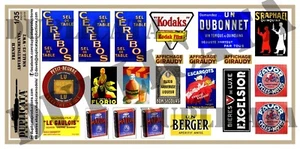 Diorama/Model Accessory - 1/35 French Advertisement Posters, Small #3 - WW2 - Picture 1 of 3