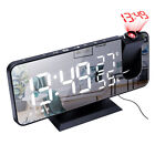 Digital Projection Alarm Clock LED Temperature Date Snooze Ceiling Projector