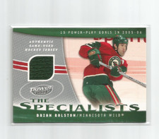 BRIAN ROLSTON (Minnesota) 2006-07 UPPER DECK POWER PLAY THE SPECIALISTS RELIC BR