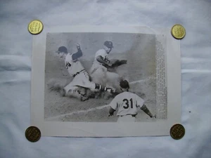 Roy Campanella (Brooklyn Dodgers) Dias Into Base Photograph 1950 - Bild 1 von 2