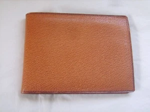 Beau portefeuille en cuir grainé croûte de porc fauve neuf "Engrais Photoguano" - Imagen 1 de 3