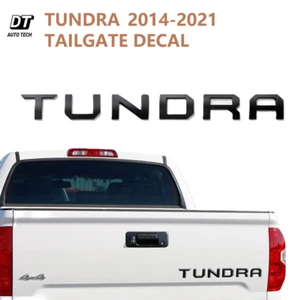 For 2014 - 21 Tundra Plastic Vinyl Tailgate 3D Letter Inserts Matte Black Decal - Bild 1 von 7