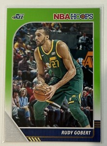 2019-20 NBA Hoops Neon Green RUDY GOBERT # 187 Utah Jazz