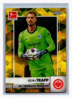 2020-21 Topps Chrome Sapphire Edition Bundesliga #37 Kevin Trapp Yellow #/99 - Image 1 of 2
